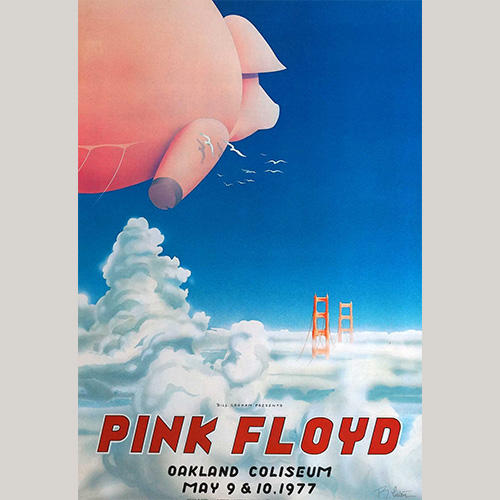 Pink Floyd at The Oakland Coliseum Movie Poster, 1977